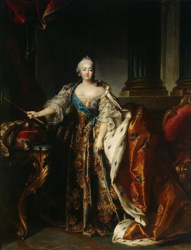 Louis Tocque Portrait of Empress Elizabeth Petrovna Germany oil painting art